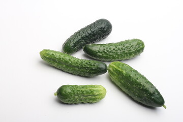 cucumber on white background