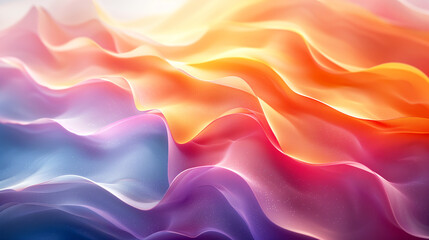 Obraz premium Colorful Abstract Wavy Background