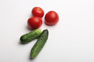 tomato and cucumber