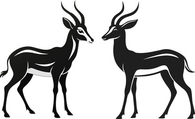springbok vector art illustration vector illustration 