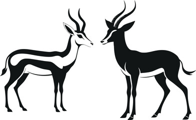 springbok vector art illustration vector illustration 