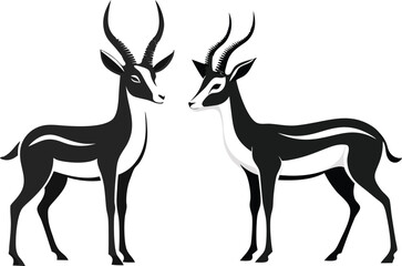 springbok vector art illustration vector illustration 