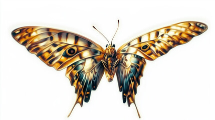 a close up of a colorful butterfly