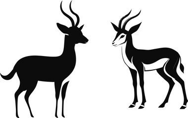 springbok vector art illustration vector illustration 