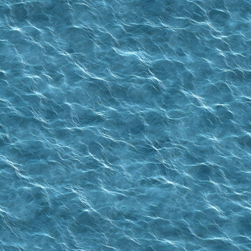 seamless water texture tile top view wavy sea ocean waves for surface mapping architecture game design 2d flat