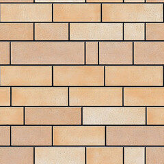 Naklejka premium seamless brick wall texture tile sandstone mortar joints for surface mapping stone bricks architecture game design 2d flat