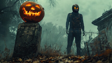 Halloween Mascot Character, realistic figure