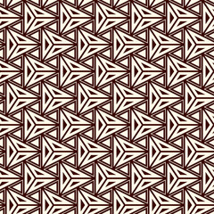 Contemporary geometric pattern. Repeated triangles, lines. Art deco style ornament. Modern geo abstract background. Linear seamless surface design. Grid digital paper, textile print. Vector wallpaper