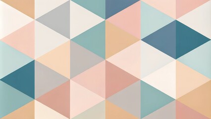 Minimalist Geometric Patterns in Pastel Colors for Modern Design, Backgrounds, and Wall Art