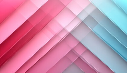 Obraz premium Abstract Geometric Pattern with Pink and Blue Hues