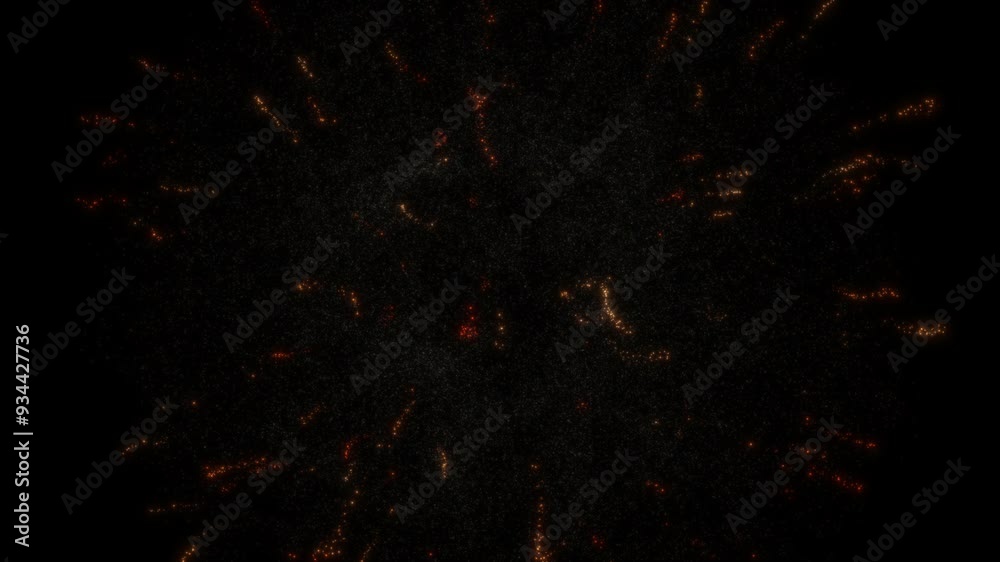 Sticker the screensaver is in the form of two symmetrical moving plumes of fire and a fireworks explosion. a