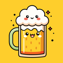 cute bear mug cartoon Adobe Illustrator Artwork