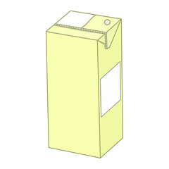 箱形の紙の容器、飲み物