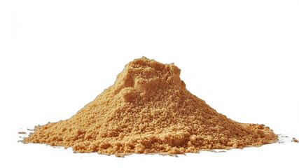 A mound of fine golden-brown powder