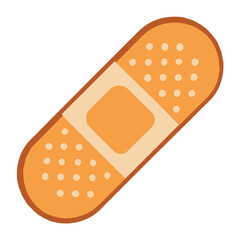 adhesive bandage on white background