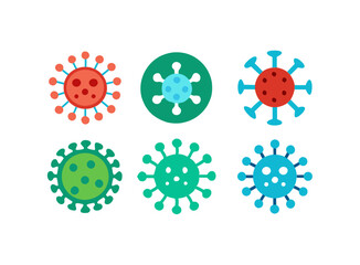 set of coronavirus icon