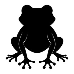 frog silhouette vector design