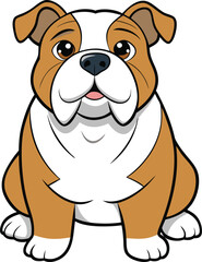 Obraz premium Bulldog vector.