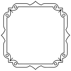 Template with corner pattern Page with place for text