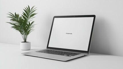 Untouched laptop mockup