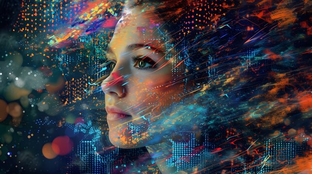 AI software generating unique appreciable art  AI generated illustration