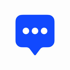 speech bubble three dots icon
