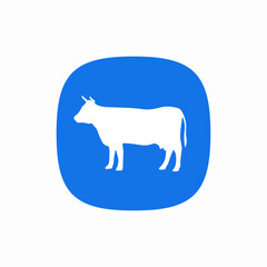 cow milk farm icon sign