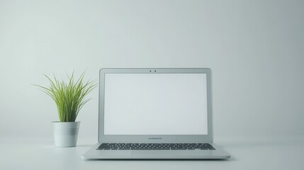Fototapeta premium Streamlined laptop mockup