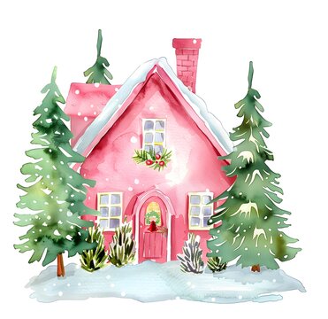 recommend clip art: Christmas House decorations Clipart, illustration vector clipart element