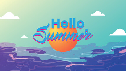 hello summer background