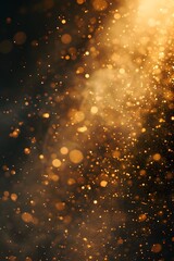 Obraz premium Background showing a cinematic macro shot of dust particles floating in the light AI generated illustration