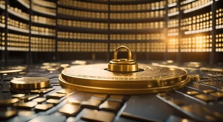 Unlocking the treasure trove of data A database full of valuable insights Concept Data Mining Information Analysis Insights Extraction Data Utilization Database Exploration 4k animation