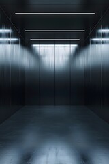 Cinematic backdrop of a metallic surface with minimum elements  AI generated illustration