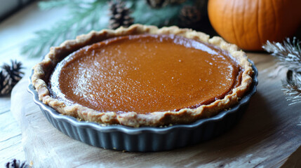 Autumnal pumpkin pie