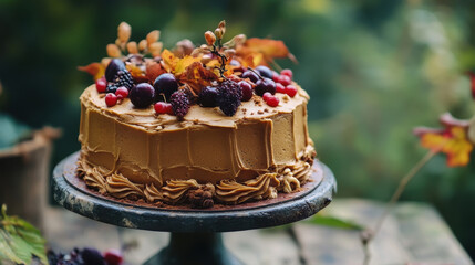 Autumnal spiced cake