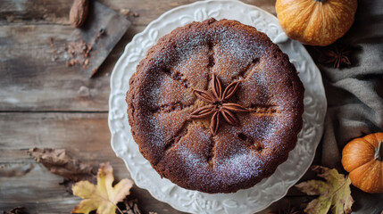 Autumnal spiced cake