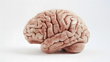 Fototapeta premium human brain on white background. 