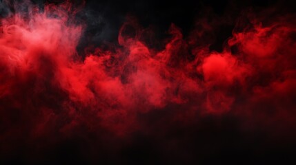 Red smoke effect on a black background, creating a dramatic and atmospheric effect.