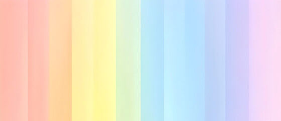Obraz premium A flat vector illustration of a soft gradient rainbow background, featuring pastel colors that blend seamlessly from one hue to another, creating a gentle and soothing effect, light and smooth