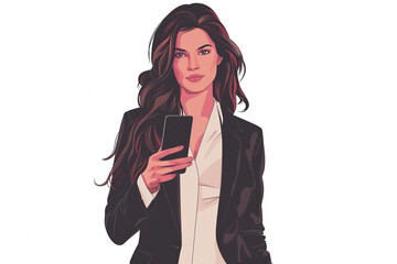 Confident Businesswoman in Formal Attire with a Determined Expression