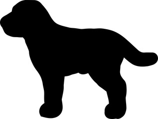 vector illustration of dog shape