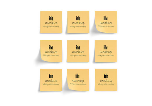 Sticky Notes Mockup
