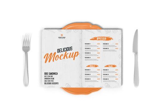 Restaurant Mockup - Top View