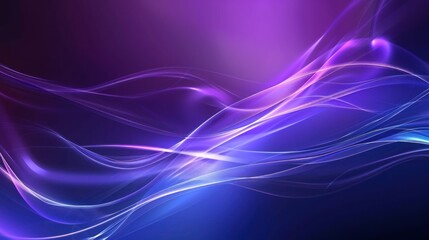 Naklejka premium Abstract Purple and Blue Swirling Lines