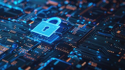 Obraz premium Cyber Security: Digital Protection