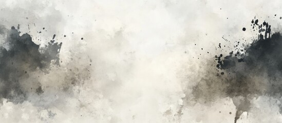 Watercolor illustration featuring a gray template paper with aquarelle paint rustic dyed fabric ink and an old grungy dirt texture Soft blur graphics enhance the artistic appeal