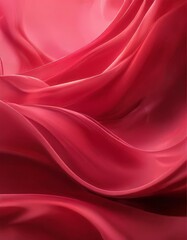 Obraz premium red silk fabric with white background