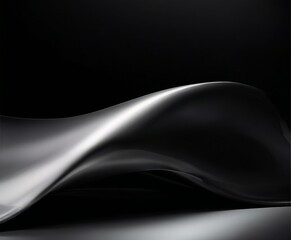 black and white abstract background with smooth