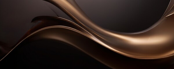 Obraz premium dark background with gold wave