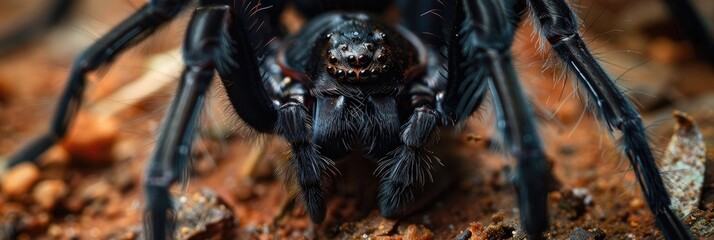 Defensive female Sydney Funnel Web spider